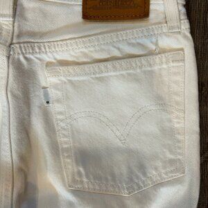 Levis Wedgie Straight White Jean